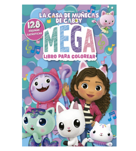 La casa de muñecas de Gabby (mega libro para colorear)